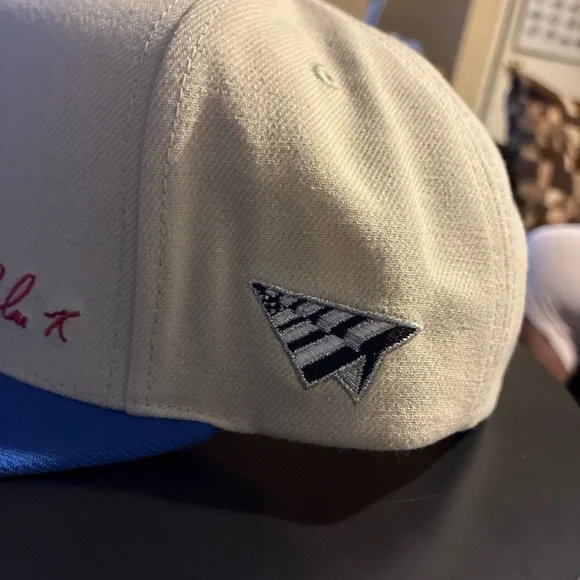 Malcom X Mitchell & Ness Detroit Pistons X Paper Planes 1965 Snapback Hat Rare - Picture 6 of 14